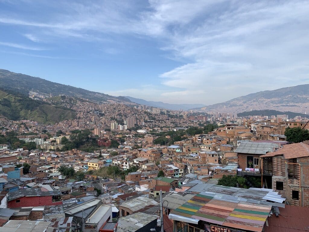 A view of Medellin from Comuna 13. 