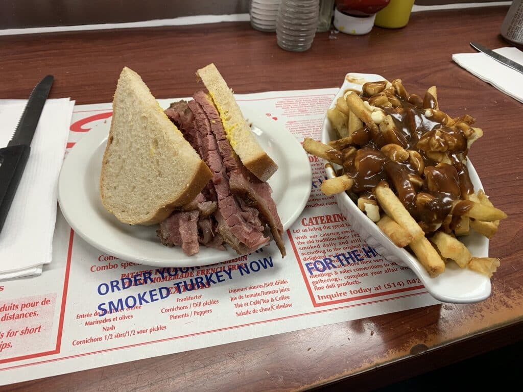 Poutine from Schwartz's deli in Montreal