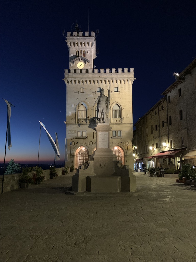 The Palazzo Pubblico in the Piazza della Liberta in San Marino 