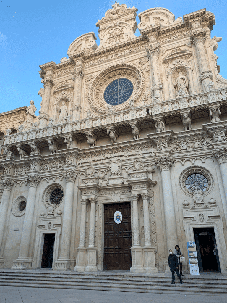 The ornate Basilica of Santa Croce in Lecce