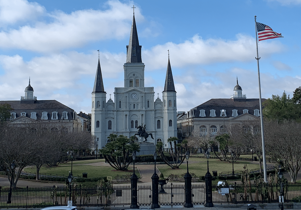 Jackson Square in the French Quarter of New Orleans, Louisiana.