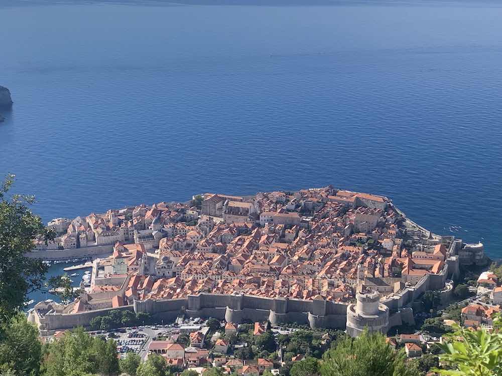 The famous walled city of Dubrovnik