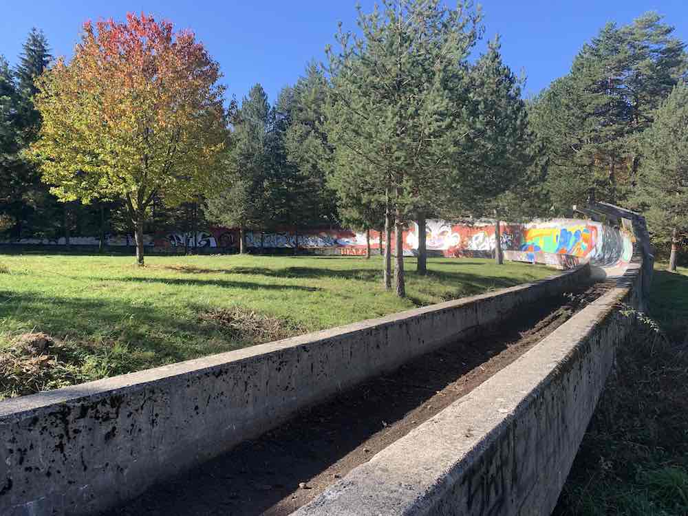 The abandoned bobsled track in Sarajevo is a unique activity during one week in Bosnia.