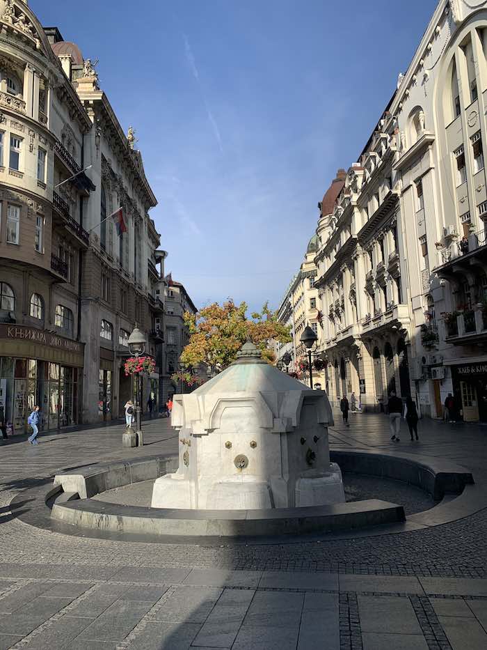 Kneza Mihaila, one of many pedestrian streets in Belgrade. 