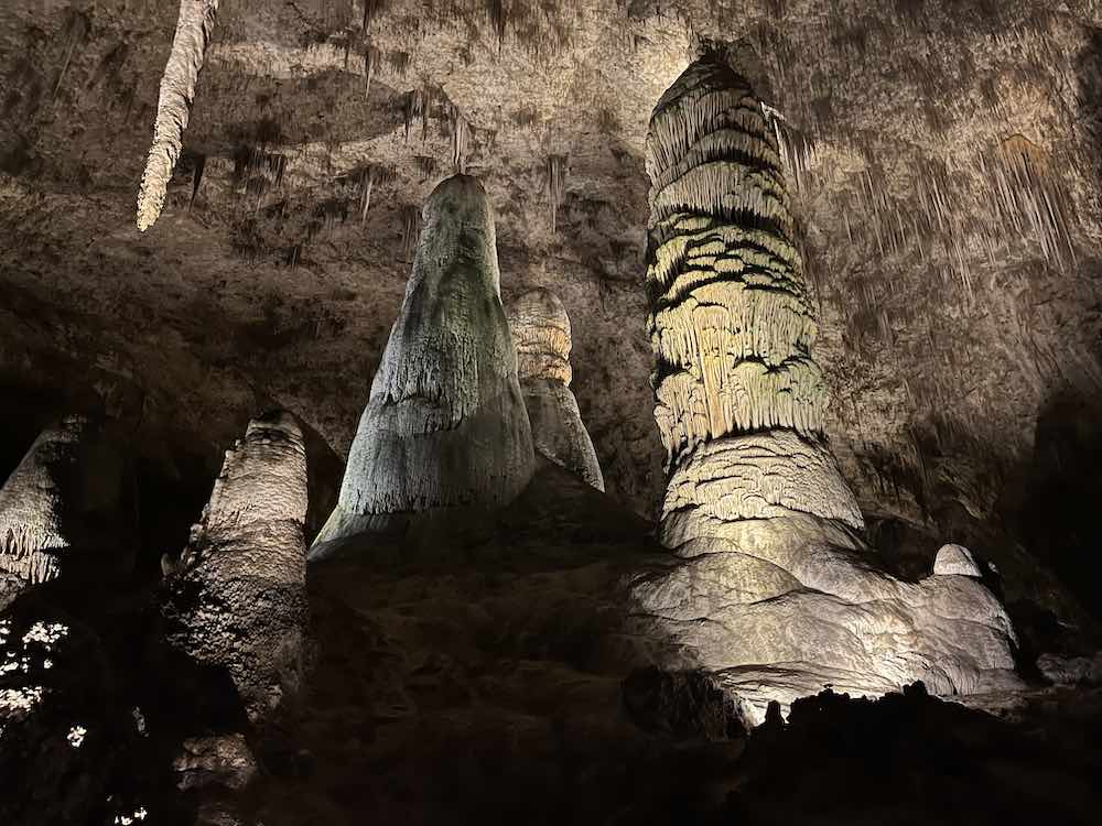 An incredible rock formation at Carlsbad Caverns National Park, one of the five overlooked US National Parks out west. 