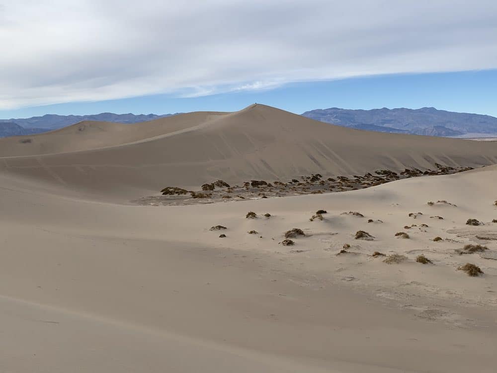 Beautiful Mesquite Flat Sand Dunes in Death Valley National Park, California. 