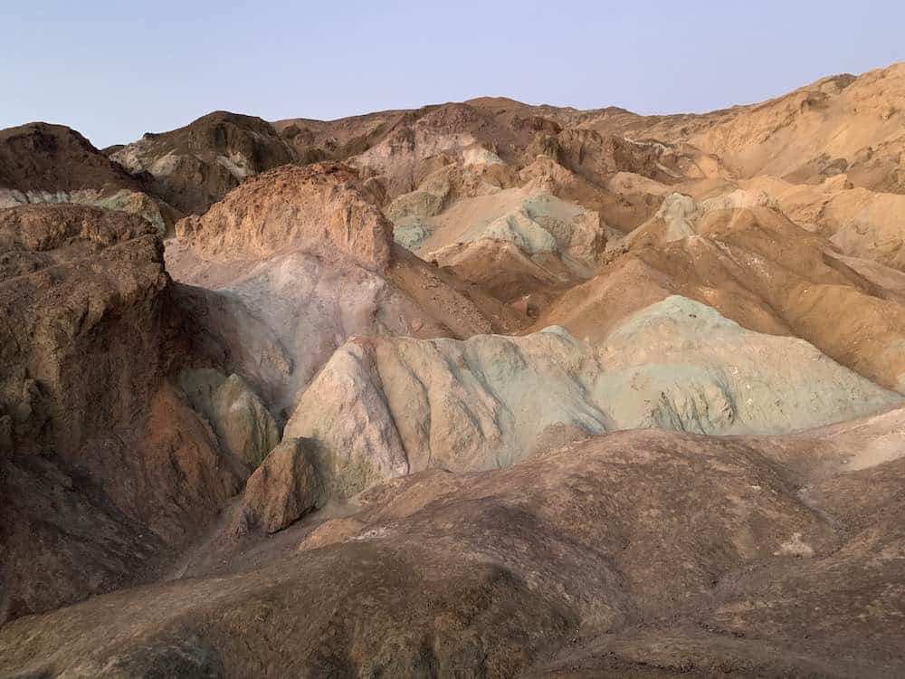 Colorful hills at Artist's Palette, Death Valley National Park.