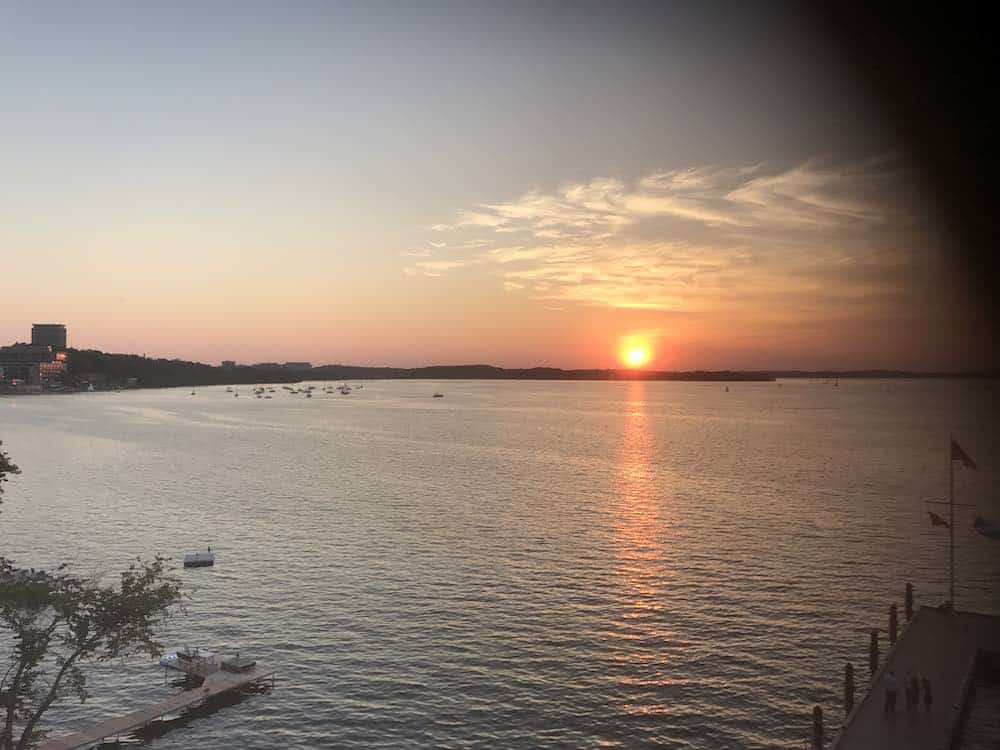 Sunset over Lake Mendota, Madison, Wisconsin. One of the most overlooked US cities.