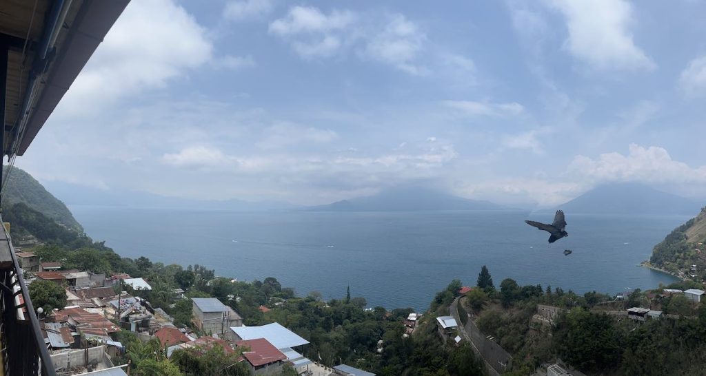 View from Cafe Sabor Cruceño, Santa Cruz La Laguna, Guatemala. 