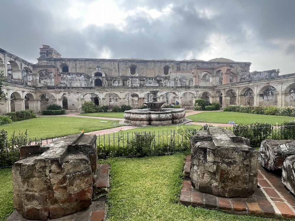 Ruins of the Convent of Santa Clara in Antigua, Guatemala. 