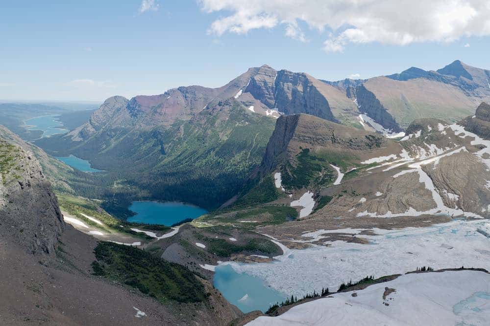 Grinnell Glacier Overlook at Glacier National Park in Montana. Flights to nearby Kalispell from Burbank start at just $172 this Summer.