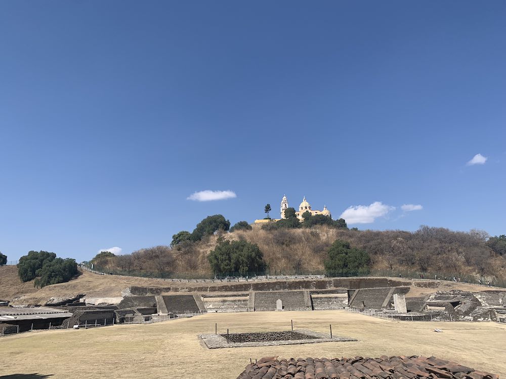 The archaeological zone of Cholula is worth the day trip from Mexico City.