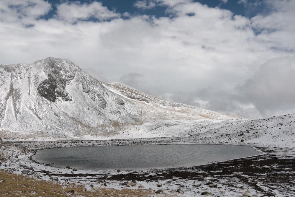 Crater lake at Nevado de Toluca.