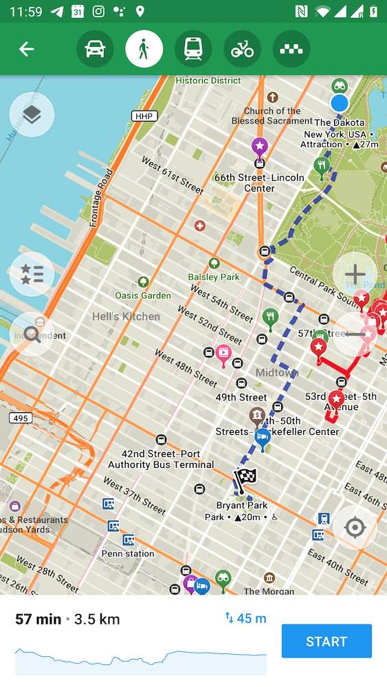 Travel hacks #1 - download offline maps on an app like maps.me to get around without data.