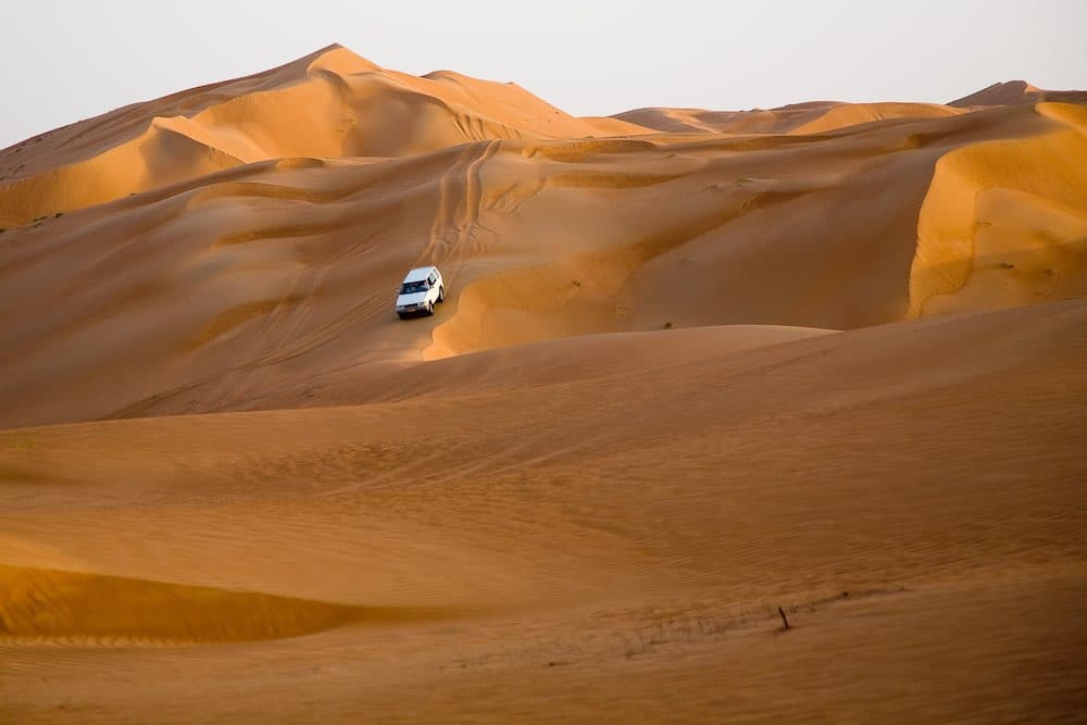 Wahiba Sands in Oman, which made our list of the 15 most underrated countries.
