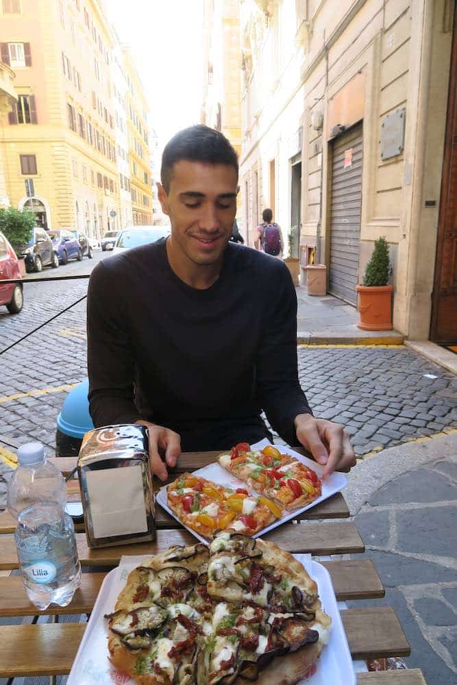 Roman style pizza is just one of the many reasons Rome landed on our list of the 10 best food cities in the world. 