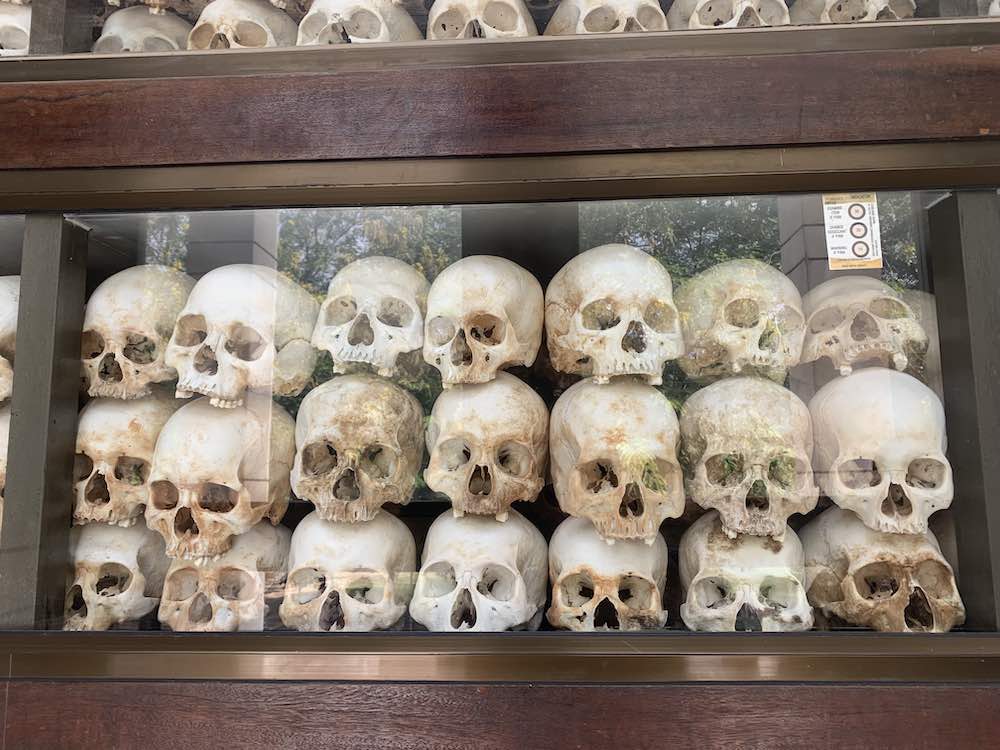 Cambodia's dark history is on display at the Choung Ek Genocidal Center.