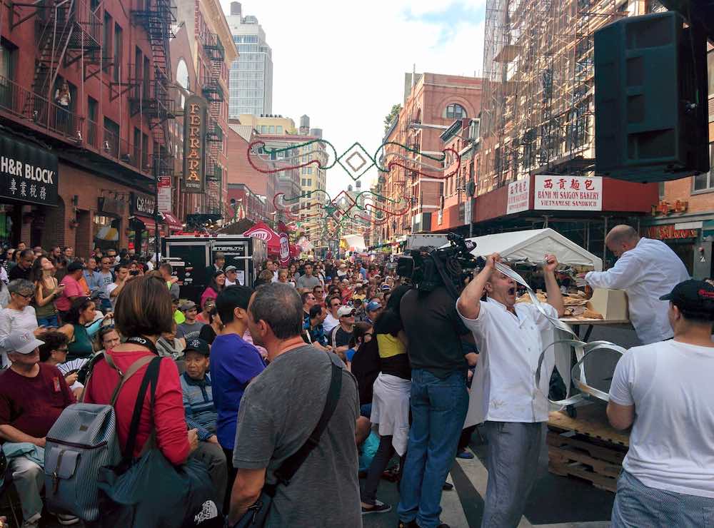 The Feast of San Gennaro brings crowds to NYC in September, one of the best months to visit New York City.