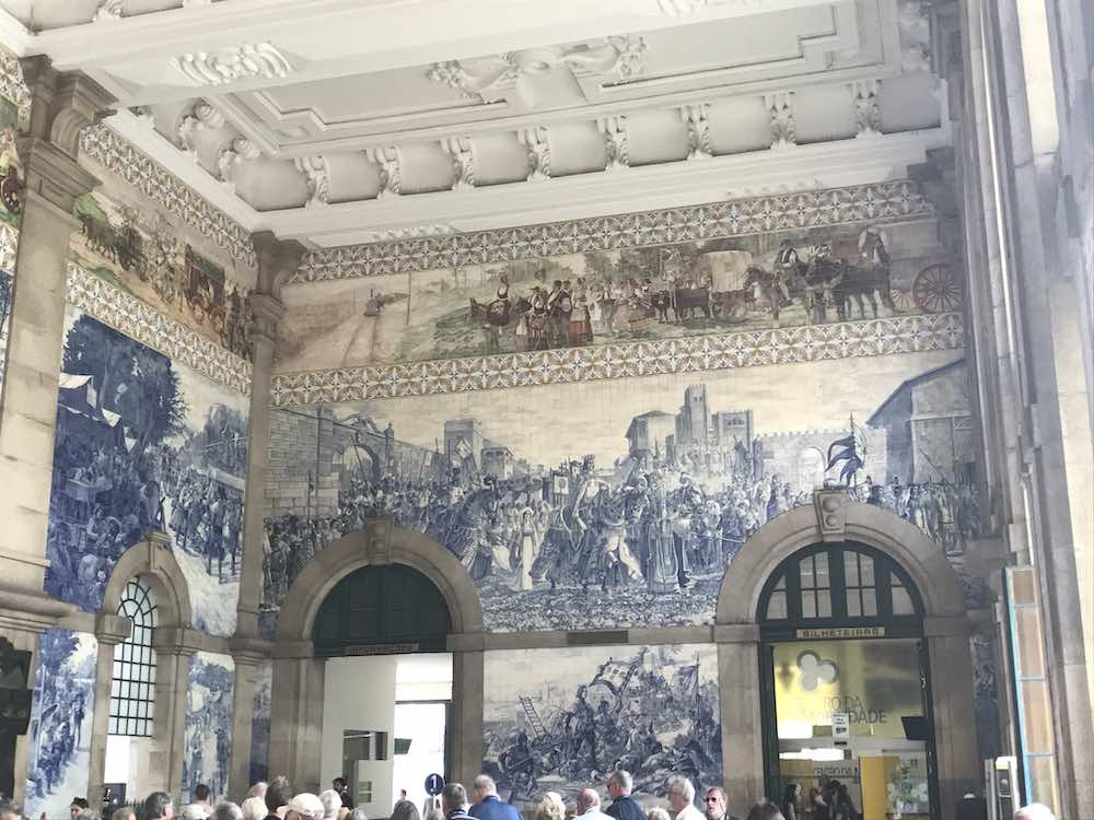 The beautiful São Bento Railway Station in Porto. There are flights to Porto from Bristol for just £14.99.