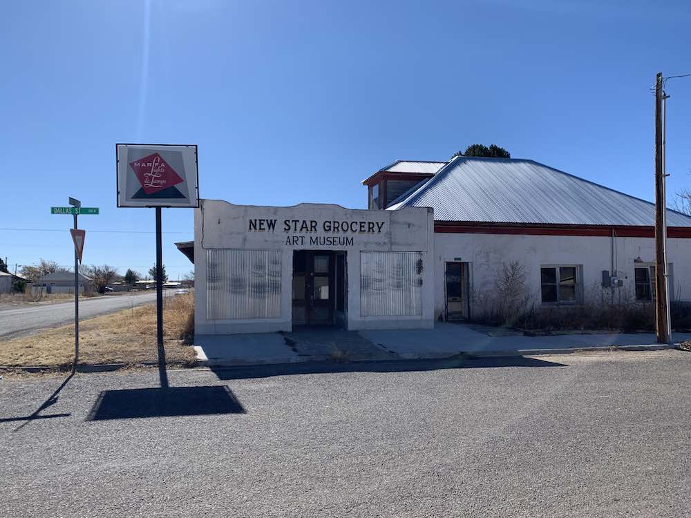 Winter road trip: Marfa is a good stop on the way from Big Bend National Park to El Paso, TX.